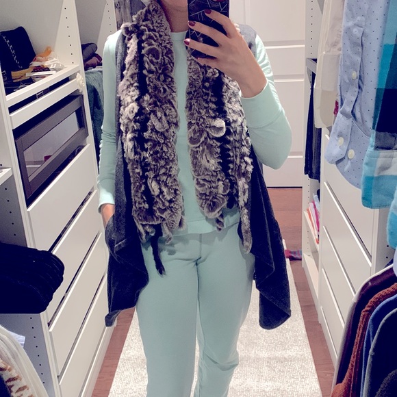 Rex rabbit fur vest - Picture 3 of 4